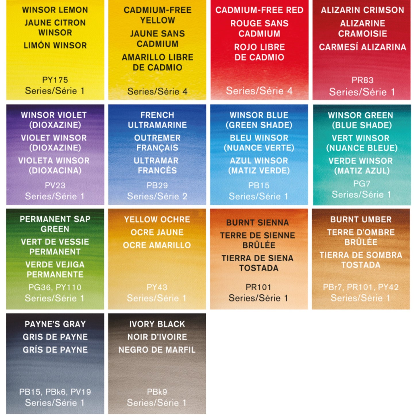 Winsor & Newton Professional Watercolour Set of 14 Compact Half Pans & Brush