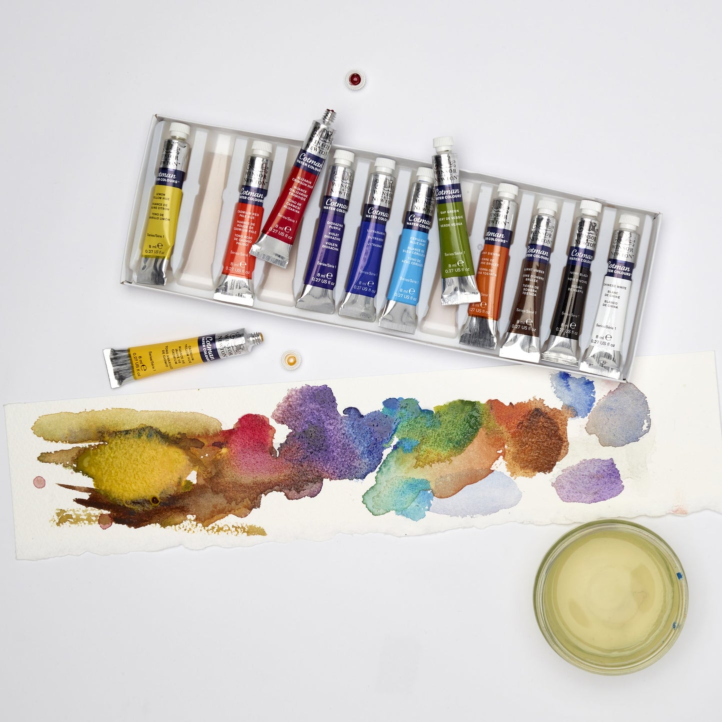 Winsor & Newton Cotman Watercolour Set of 12 x 8ml tubes