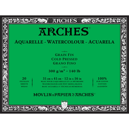 ARCHES Watercolour Blocks 140 lb Cold Press