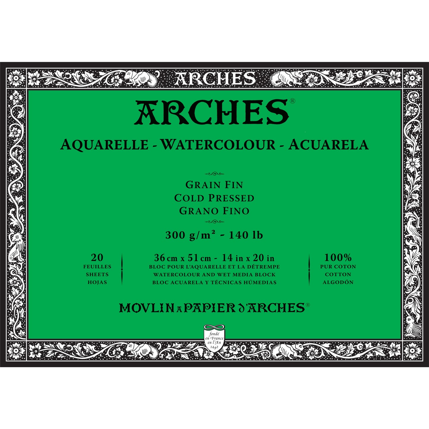 ARCHES Watercolour Blocks 140 lb Cold Press