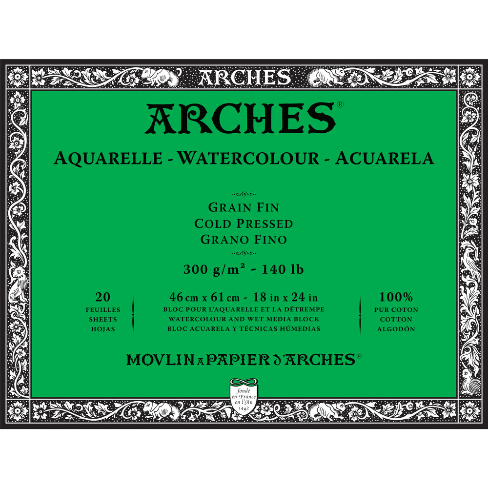 ARCHES Watercolour Blocks 140 lb Cold Press