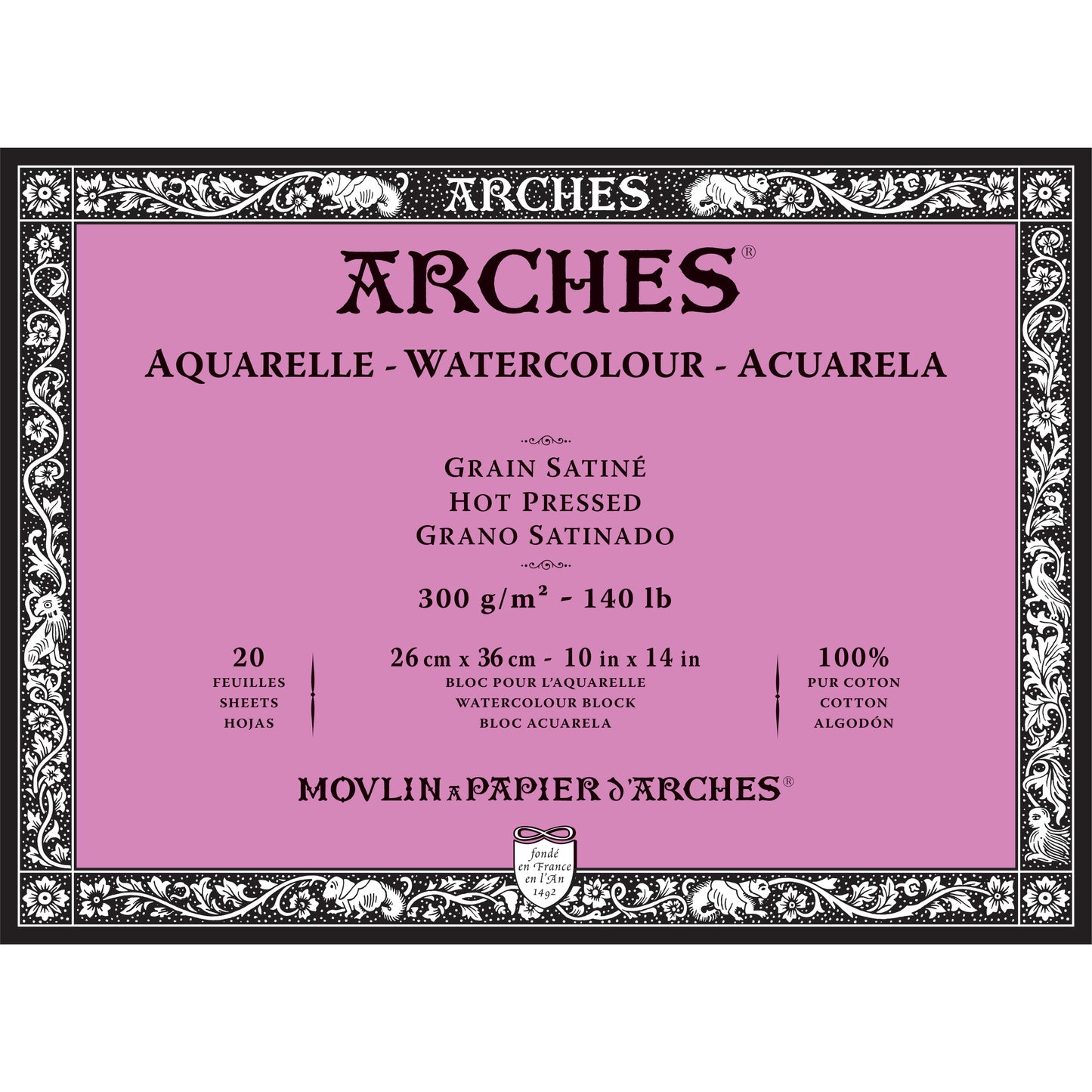 ARCHES Watercolour Blocks 140 lb Hot Press