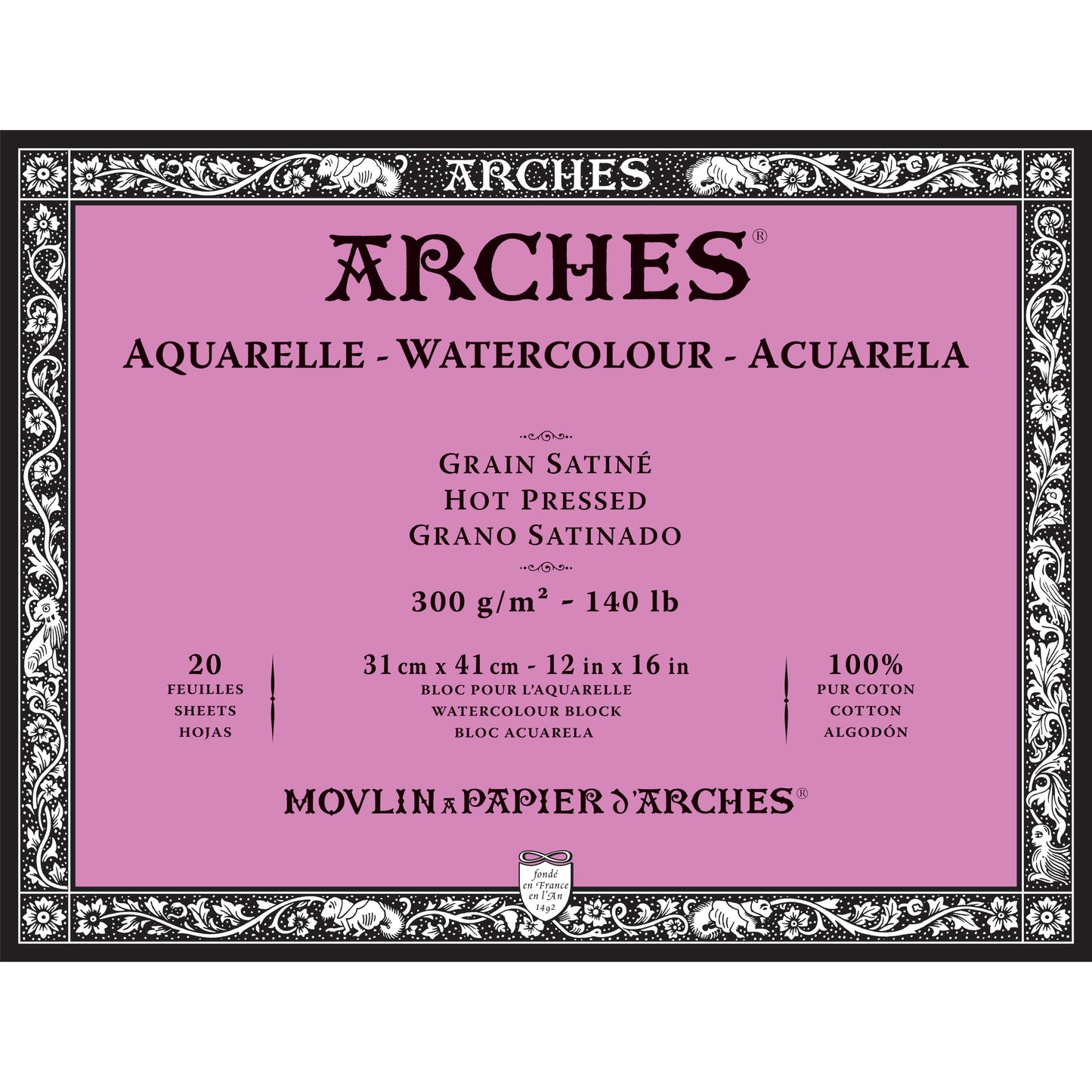 ARCHES Watercolour Blocks 140 lb Hot Press