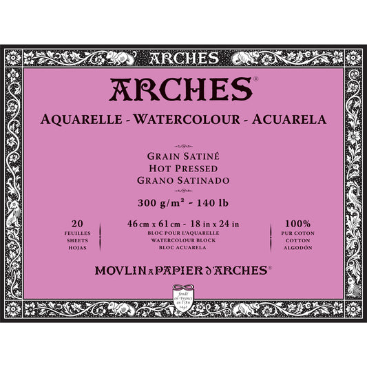 ARCHES Watercolour Blocks 140 lb Hot Press