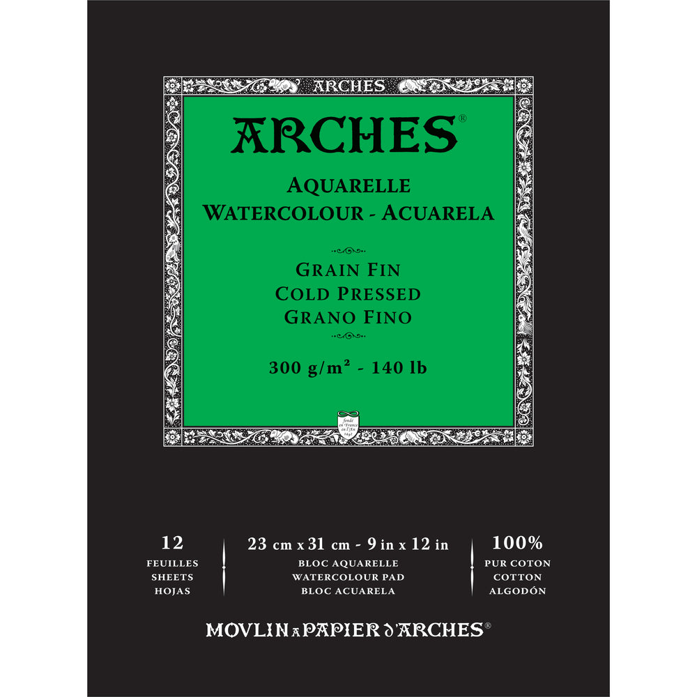 ARCHES Watercolour Pads - 9" x 12"