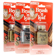 Brush 'n Leaf Interior Metallic Paint 1oz Gold