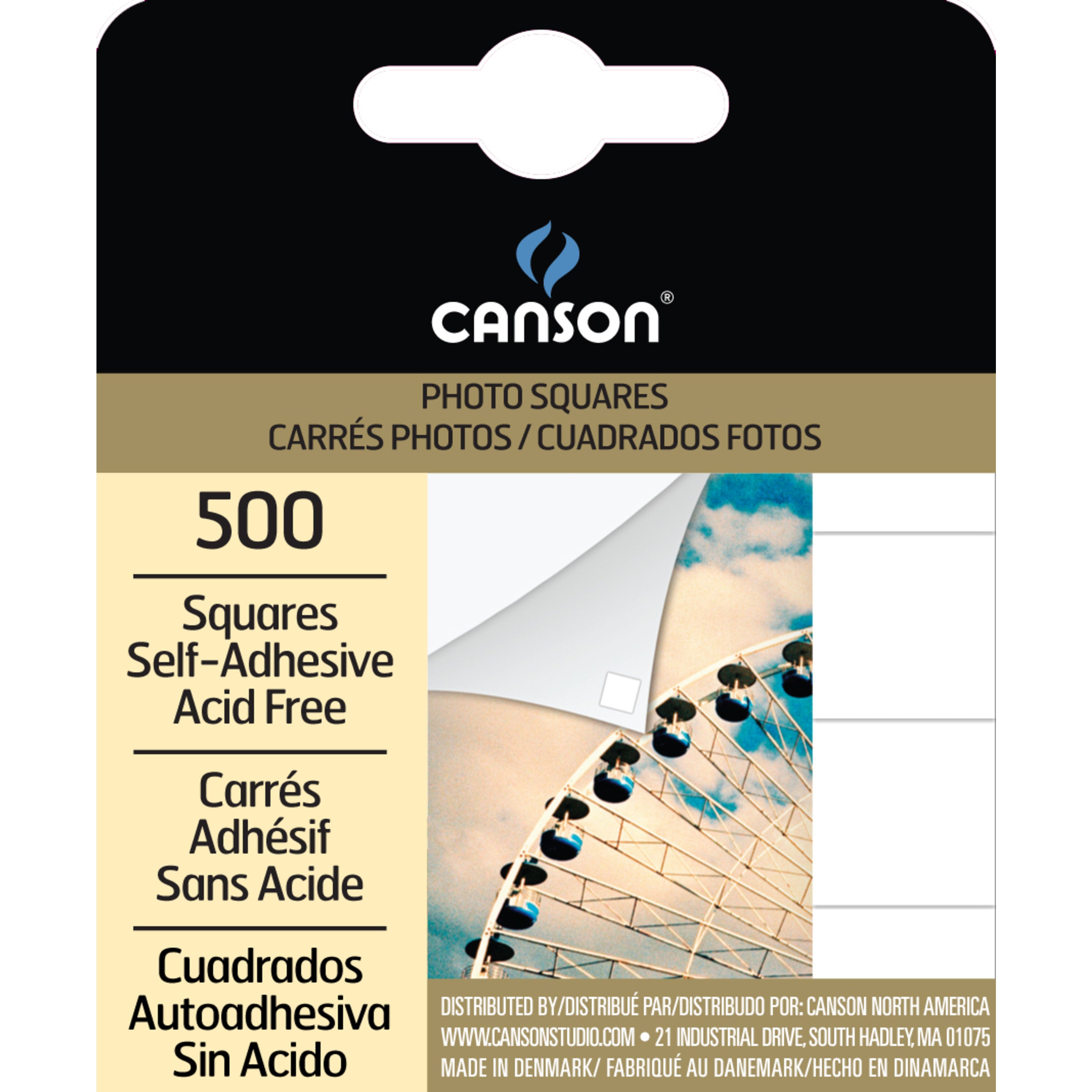 Canson Self-Adhesive Acid-Free Photo Corners Black