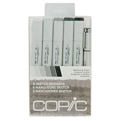COPIC Sketch Marker Sketching Greys Pen Set of 6