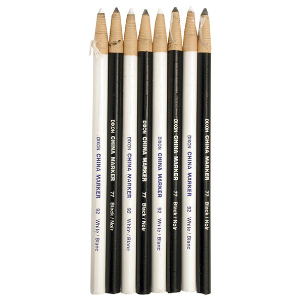 Dixon Peel Off China Markers Chinagraph Pencil - Non Toxic - Set of 3 -  Brown