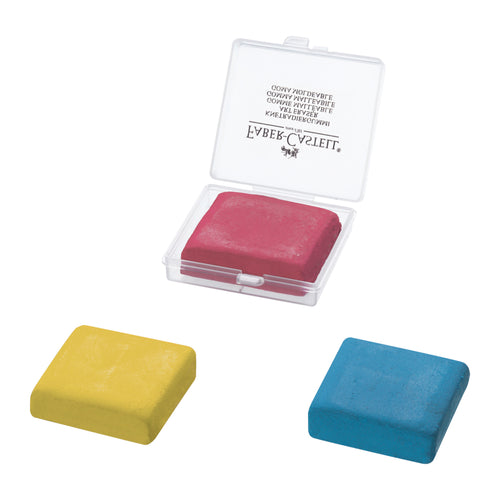 Faber-Castell Kneadable Art Eraser - Red, Blue, or Yellow