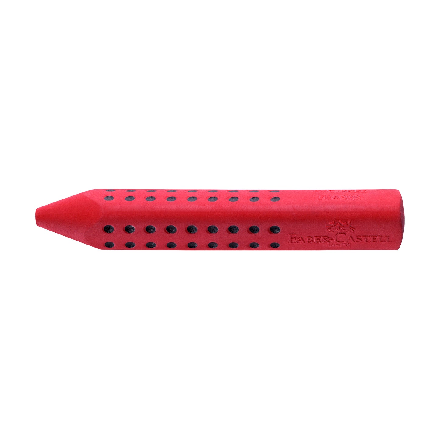 Faber-Castell Triangle Grip Eraser - Red or Blue