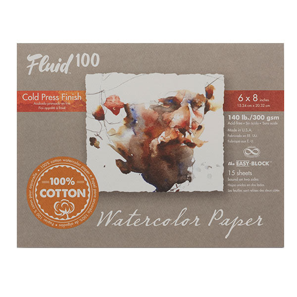 100% Cotton Watercolor Paper Pad, 18 x 24, Made in Holland, 300gsm, 12  Sheets
