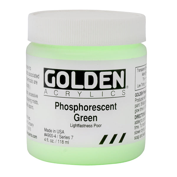 Golden Acrylic : 119ml Heavy Body Phosphorescent Green