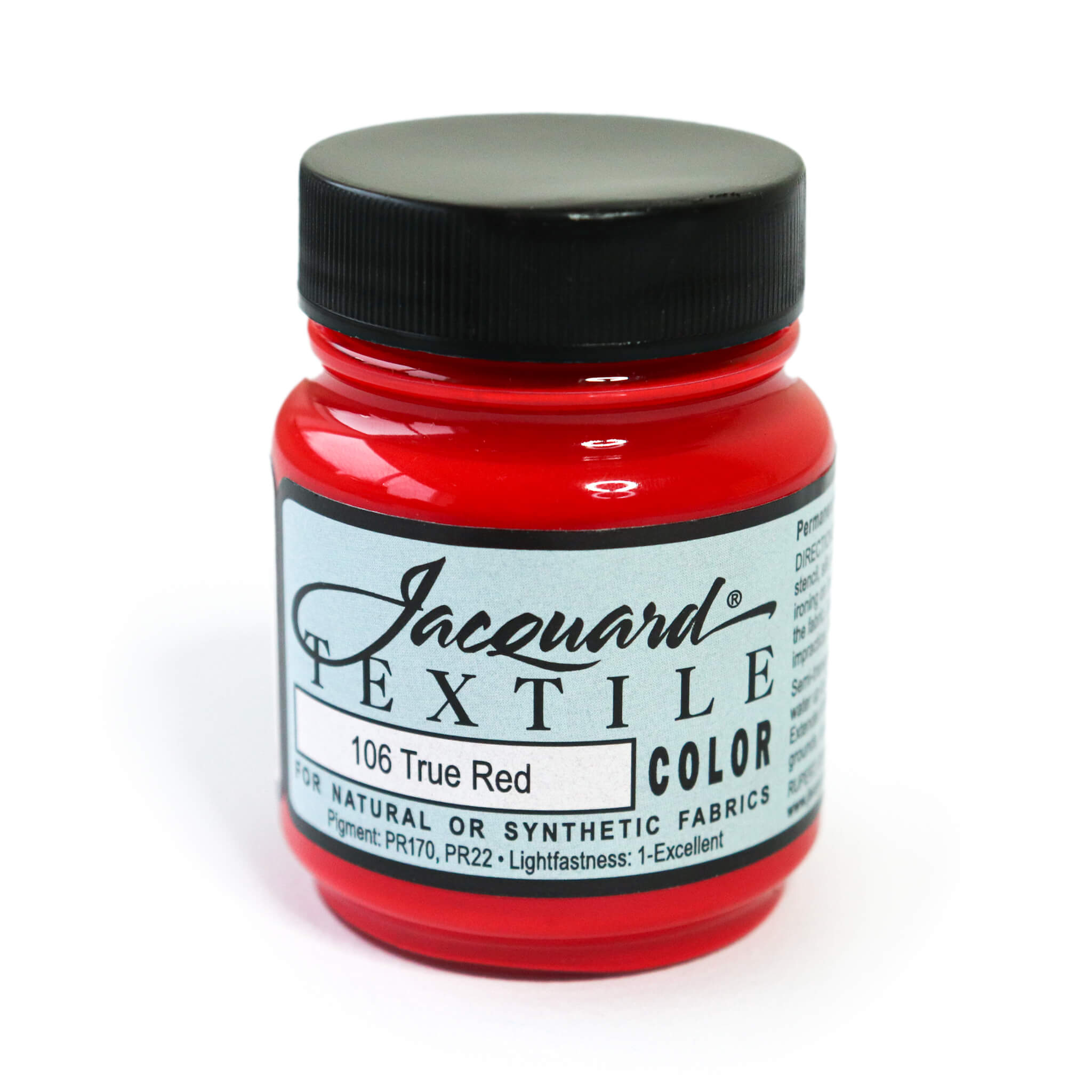 Jacquard Textile Color - True Red, 8 oz jar