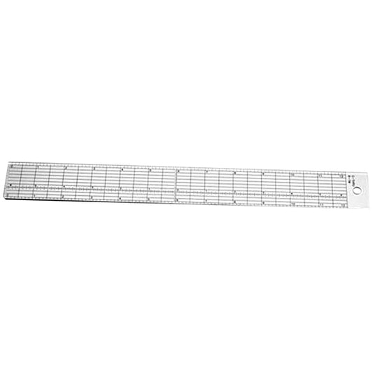 Westcott C-Thru Beveled Grid Ruler - 45cm (18")
