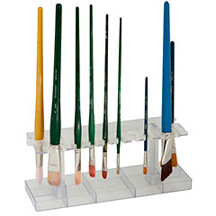 Pompotops Brush Holder Paintbrush Holder Stand, 67 Paint Brushes Wall Mount  Or Freestanding 