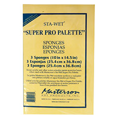 Masterson Premier Palette Sponge Refills Disposable 12 x 16 Yellow