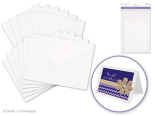 Forever in Time - 4.5" x 6" Card & Envelope Set of 6 Kraft 4.5" x 6"