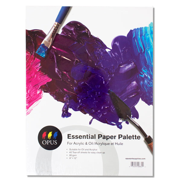 Bee Paper - 9x 12 Artist Color Mixing Disposable Palette Paper, 40 Sheets