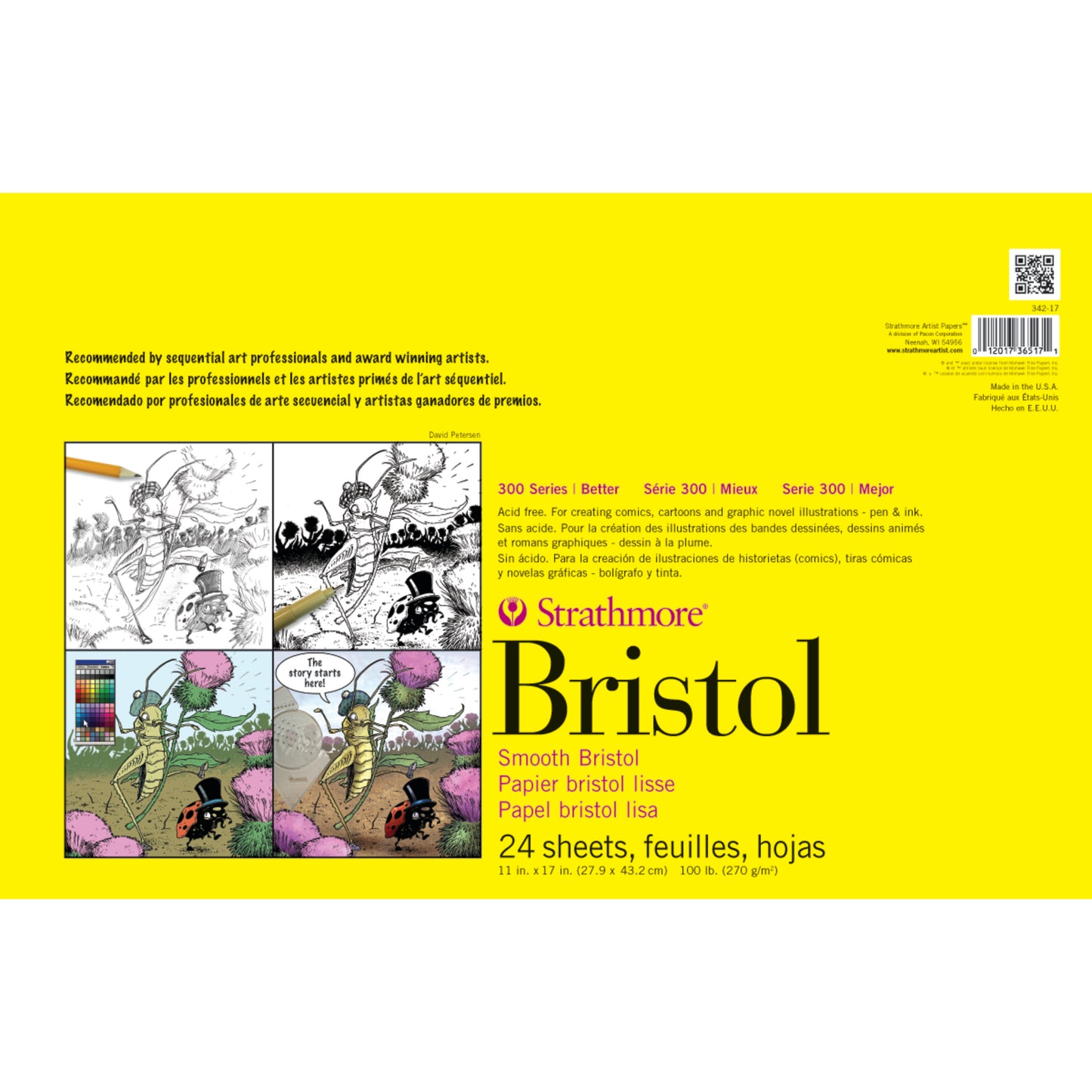 Strathmore 300 Series Bristol Pads - 11" x 17"