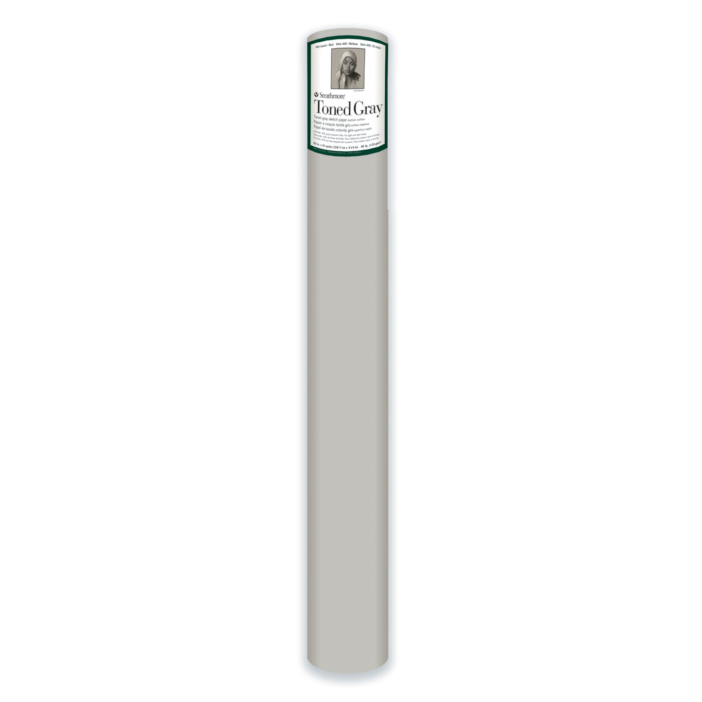 Strathmore 400 Series Sketch Roll Toned Gray 42" x 10yd