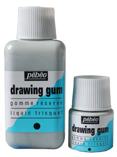 Pebeo Drawing Gum - 45ml or 250ml pots of Synthetic or Natural Latex  Masking Fluid - Local Art Shop
