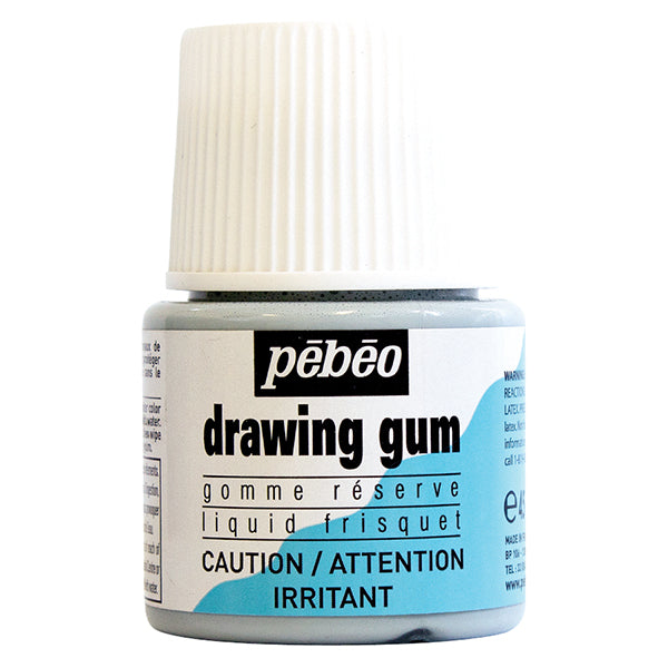  Pebeo Easy Peel Liquid Latex Masking Fluid - Drawing Gum -  Dries Quickly - For Ink - Watercolor - Gouache Painting & Illustration -  Fine Arts & Crafts Supplies - 45ml Bottle