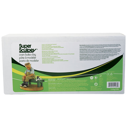 Super Sculpey Clay Semi Translucent Beige - 8lb