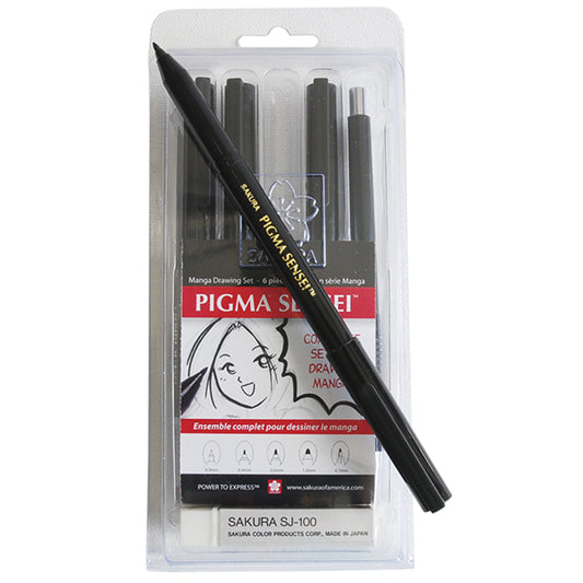 Sakura Pigma Sensei Manga Drawing Set of 6