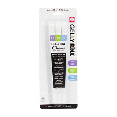 Classic White Gelly Roll Pens