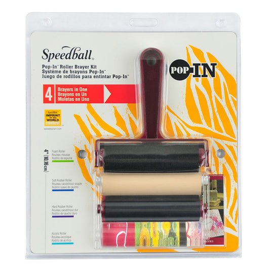 Speedball Pop-In Brayer Set 4-in-1 - 4"