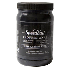 Speedball Professional Acrylic Screen Printing Ink - Poster Black - 32oz