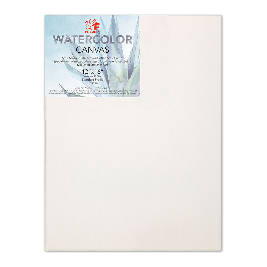 Fredrix Primed Pre-Stretched Watercolour Canvas Surfaces - Clearance