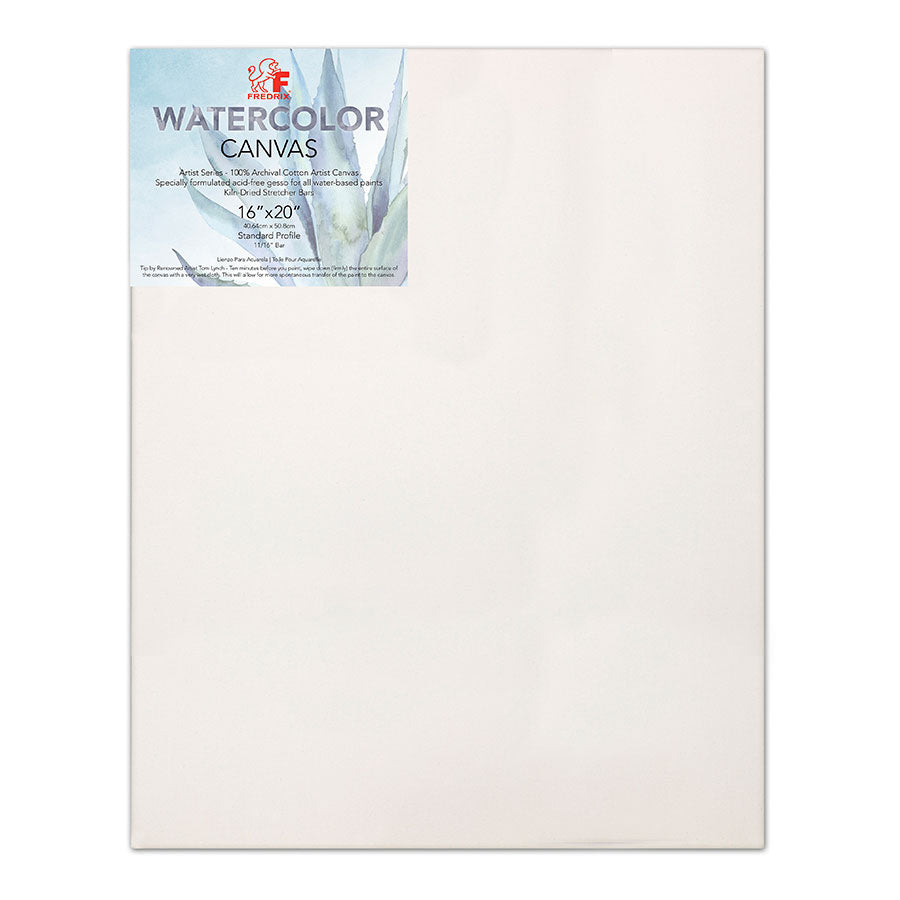 Fredrix Primed Pre-Stretched Watercolour Canvas Surfaces - Clearance