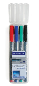 STAEDTLER Lumocolor AV OHP Permanent Marker Set of 4