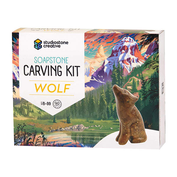 Studiostone Creative Soapstone Carving Kit - Wolf