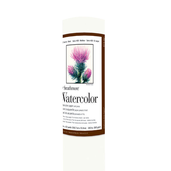 Strathmore 400 Series Watercolor Cold Press Roll - 42" x 10yd