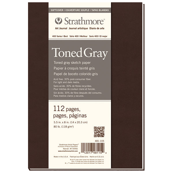 Strathmore 400 Series Sketchbooks - Toned Gray – Opus Art Supplies