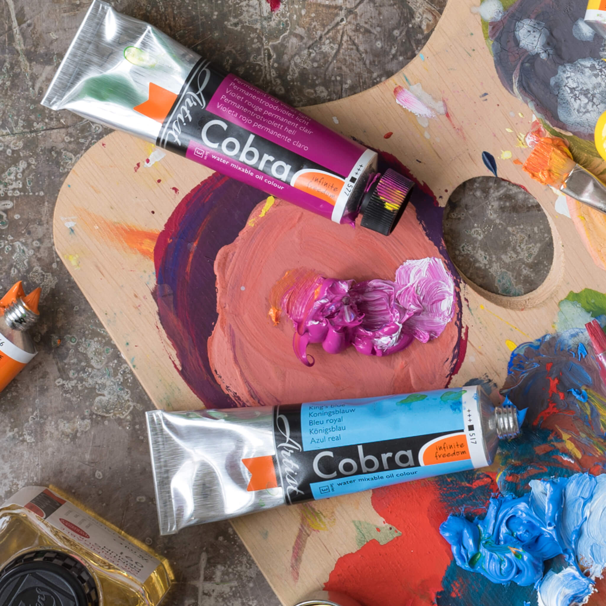 thumbnail image 2 of Cobra Oil Color Brush Set Series 215 (No. 10-16) - LastPrice 2 of 13