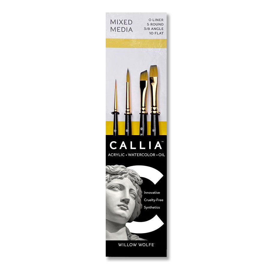 Willow Wolfe Callia Brush Set - All Medium Starter Set of 4