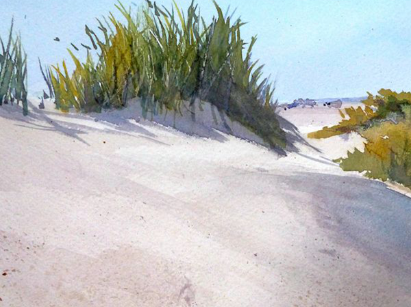 How To Paint Dunes with Schmincke AQUA DROP Liquid Watercolour