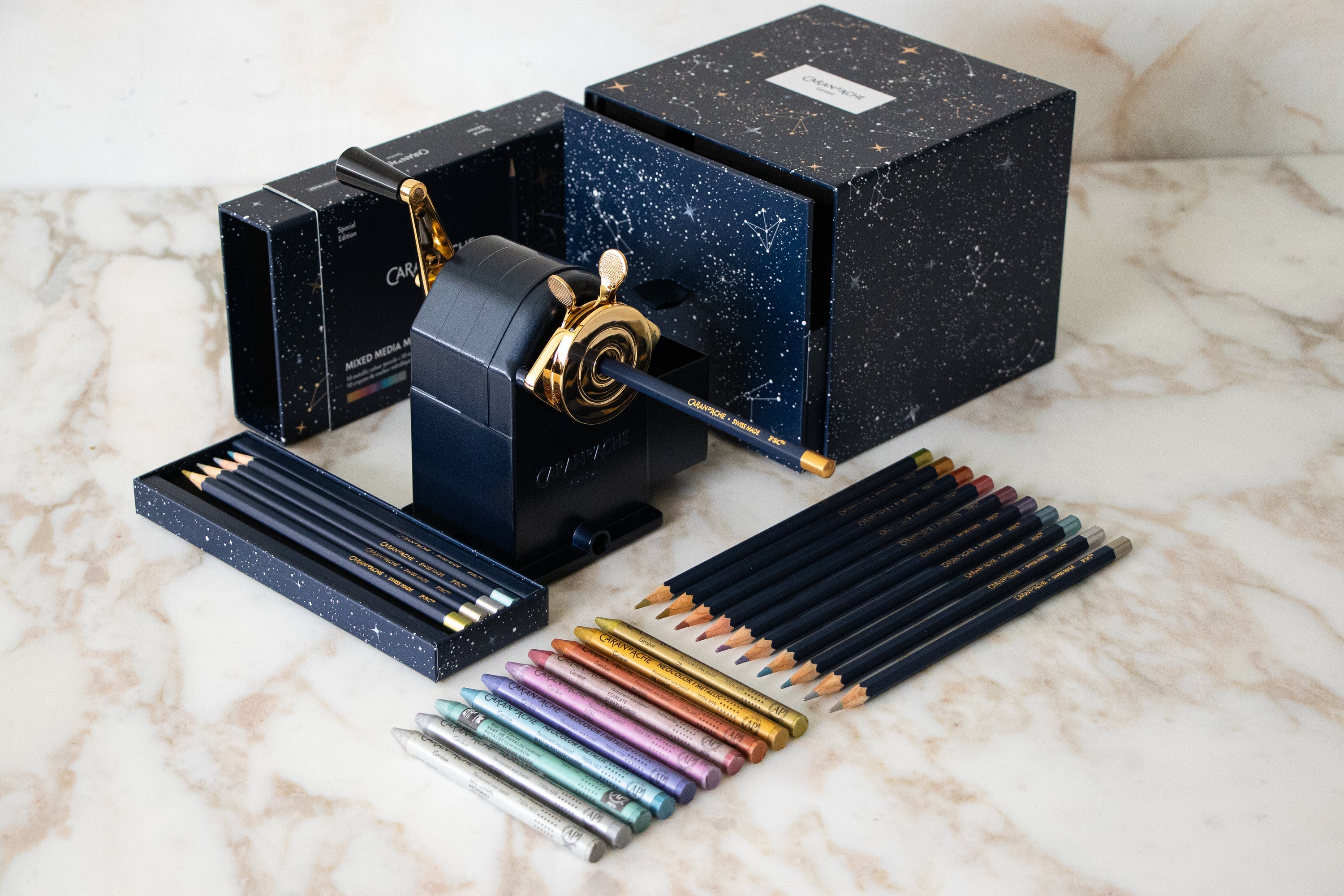 Introducing the Cosmic Blue collection from Caran d'Ache