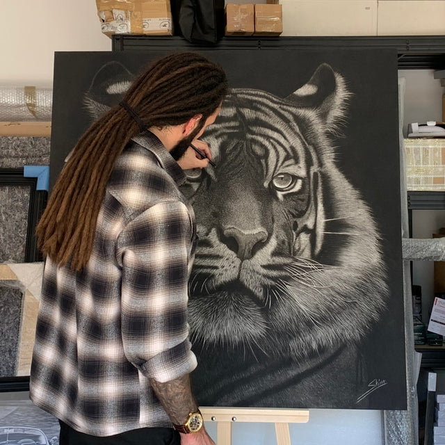 Skima Drawing: Mastering Black with Conté à Paris Pierre Noire
