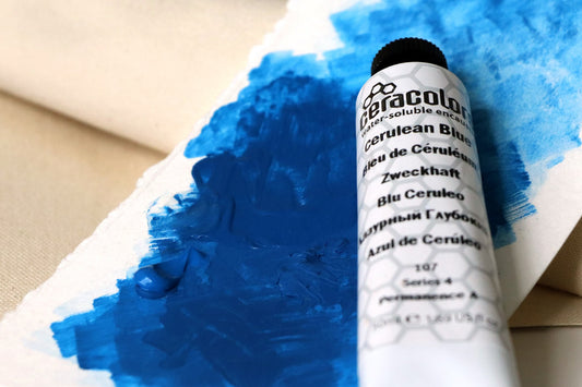 Ceracolors Waterborne Wax Paint in Cerulean Blue