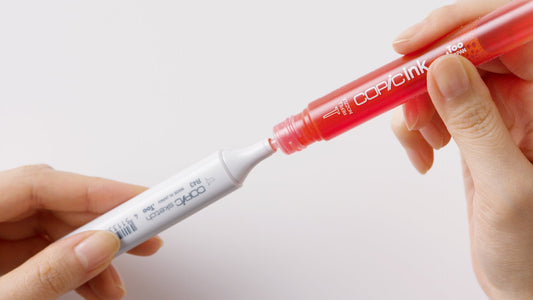 Using COPIC ink to refill a COPIC Marker