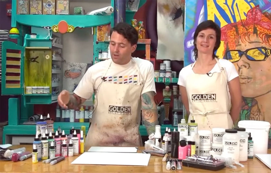 David and Jorden Doody talking about Golden High Flow Acrylic Colors