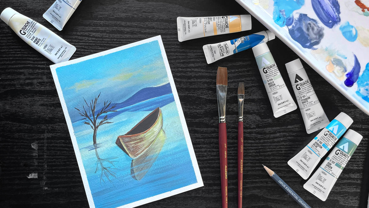 Lara's Holbein Acrylic Gouache painting
