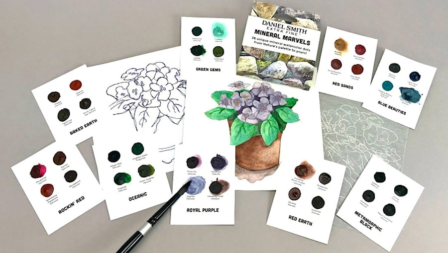 Daniel Smith watercolour swatches and templates 