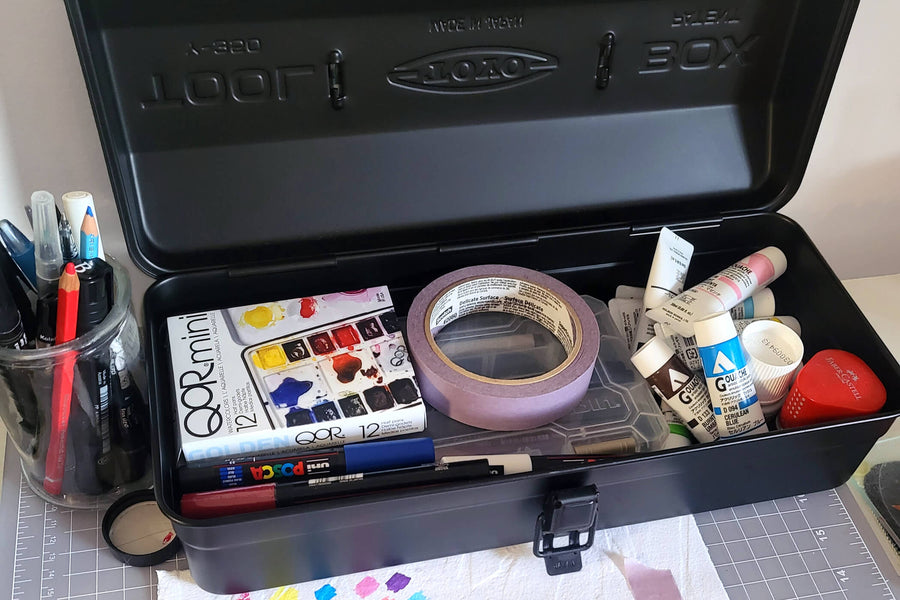 Toyo Toolbox full of art supplies