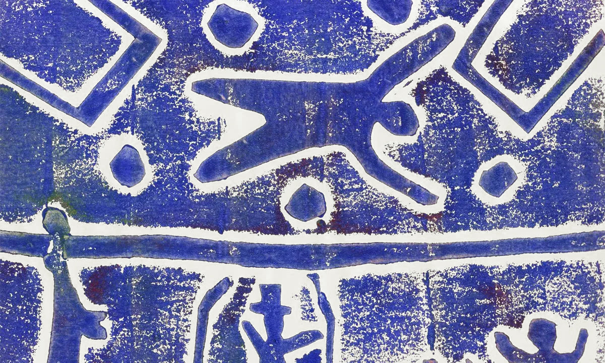 An example block print made with cardboard and chroma